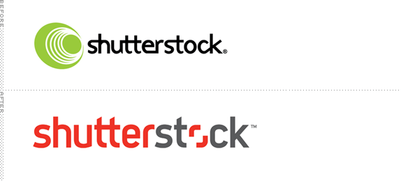 Shutterstock Logo, Before and After