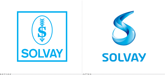 Solvay Logo, Before and After
