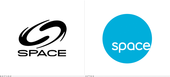 Space Channel Logo, Before and After