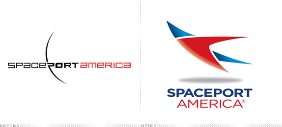 Spaceport America Logo, Before and After