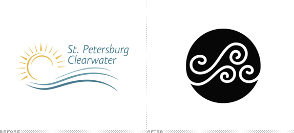 St. Petersburg/Clearwater Logo, Before and After