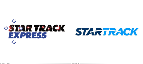 Startrack Logo, Before and After