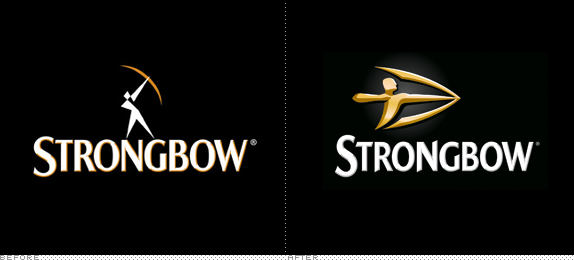 Strongbow Logo, Before and After