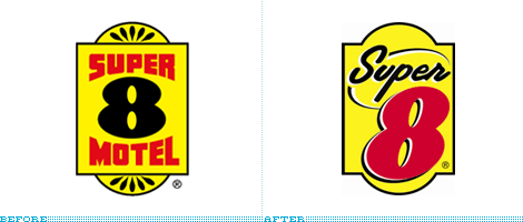 Super 8 Logo, Before and After