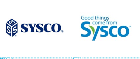 Sysco Logo, Before and After