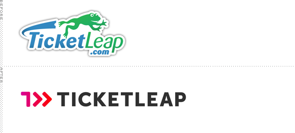 TicketLeap Logo, Before and After