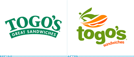 Togo's Logo, Before and After
