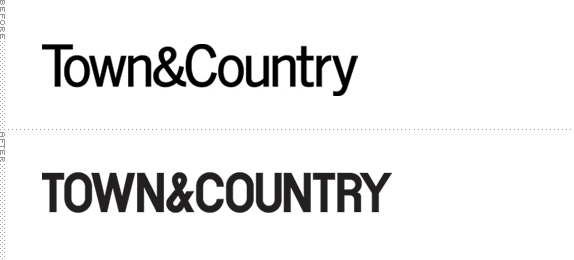 Town & Country Logo, Before and After