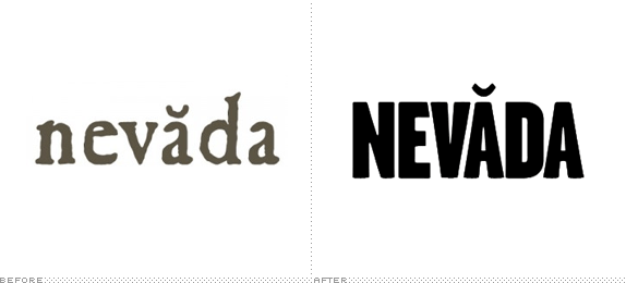 Nevada Tourism Logo, Before and After