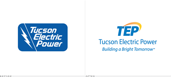 Tucson Electric Power Logo, Before and After