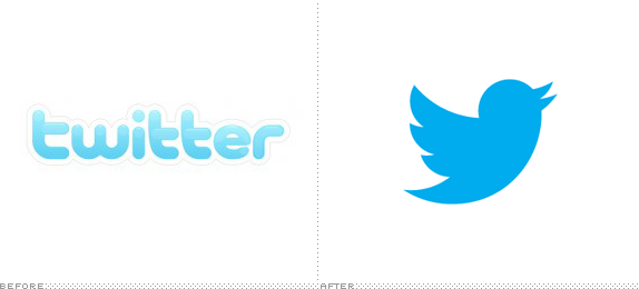 Twitter Logo, Before and After