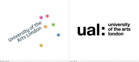 University of the Arts London Logo, Before and After