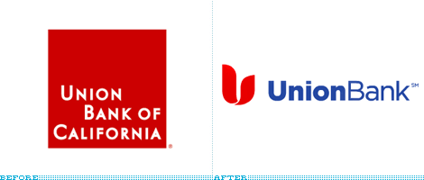 Union Bank Logo, Before and After