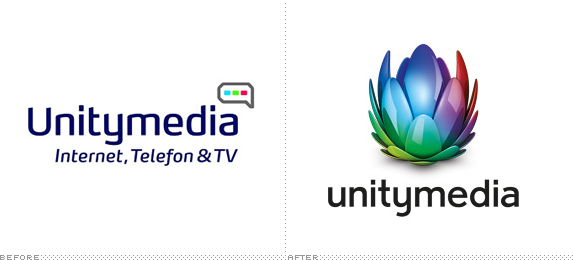 UnityMedia Logo, Before and After