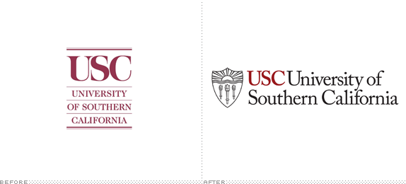 USC Logo, Before and After
