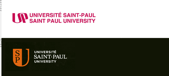 Saint Paul University Logo, Before and After