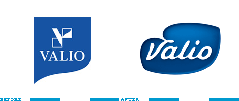 Valio Logo, Before and After