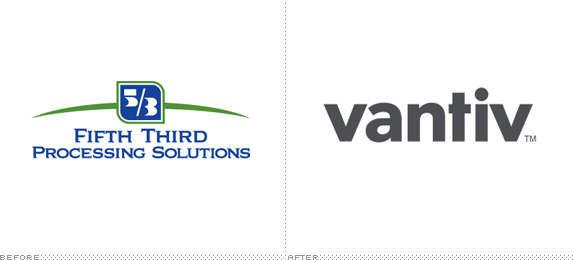 Vantiv Logo, Before and After