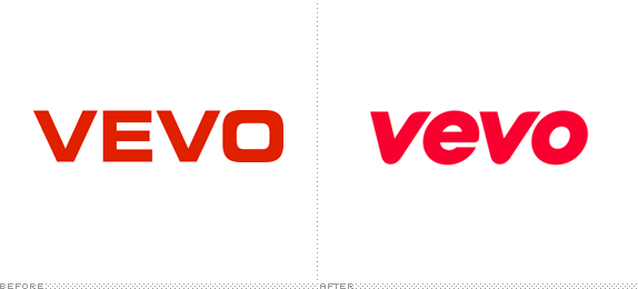 Vevo Logo, Before and After