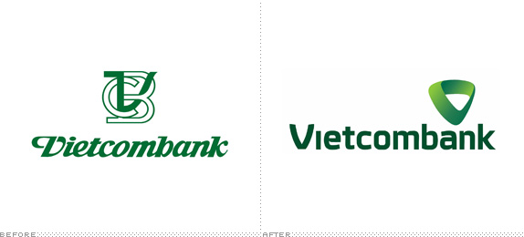 Vietcombank Logo, Before and After