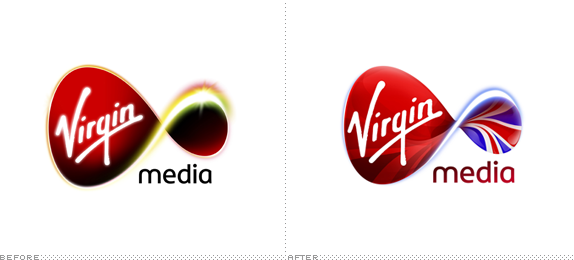Virgin Media Logo, Before and After
