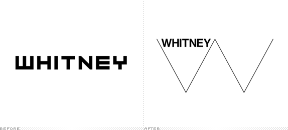 Whitney Logo, Before and After