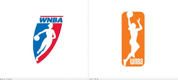 WNBA Logo, Before and After