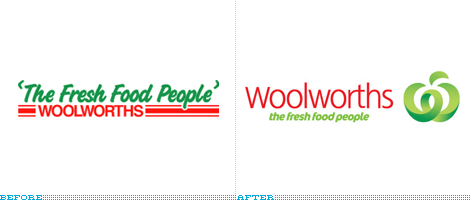 Woolworth's Logo, Before and After