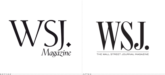 WSJ Magazine Logo, Before and After
