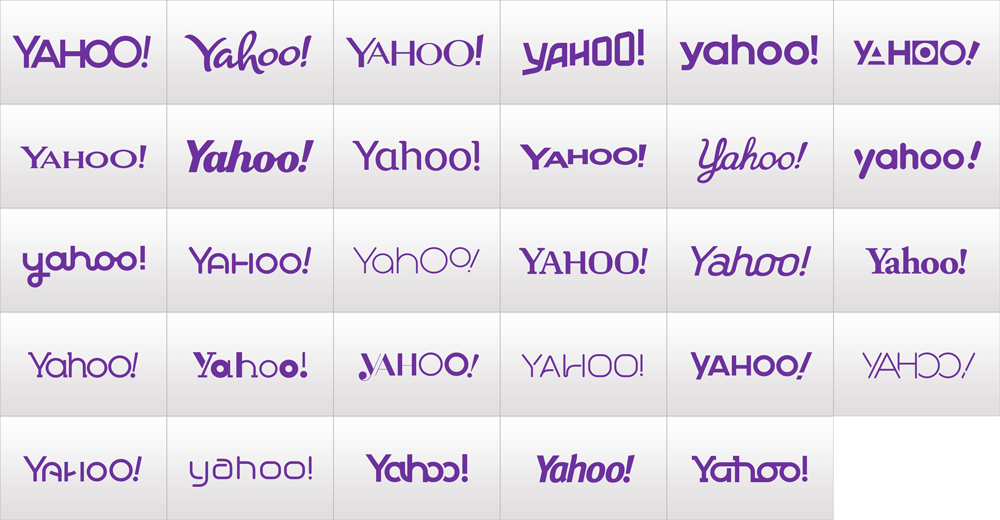 New Logo for Yahoo Designed In-House