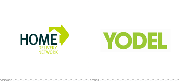 Yodel Logo, Before and After