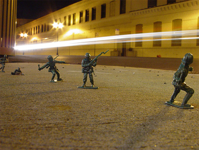 Army Men on the Streets, Photo by Fuzzy Gerdes