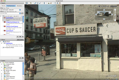 Google Earth Cup and Saucer Sign