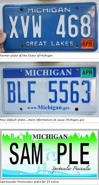 Michigan State Plates, Then and Now