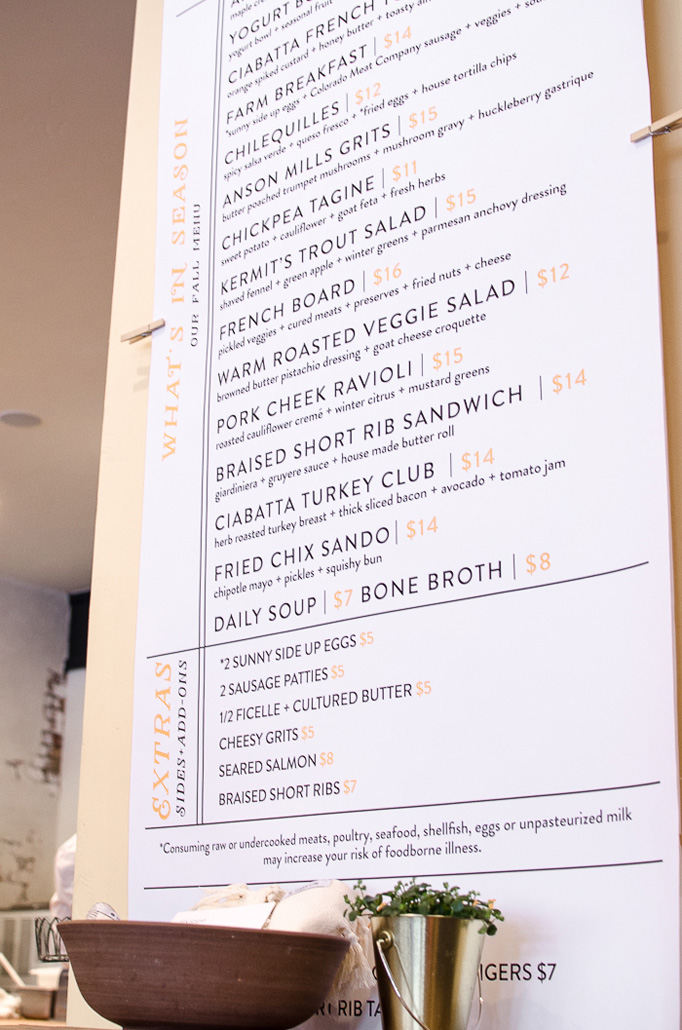 Hovey and Harrison Menu by 970 DESIGN