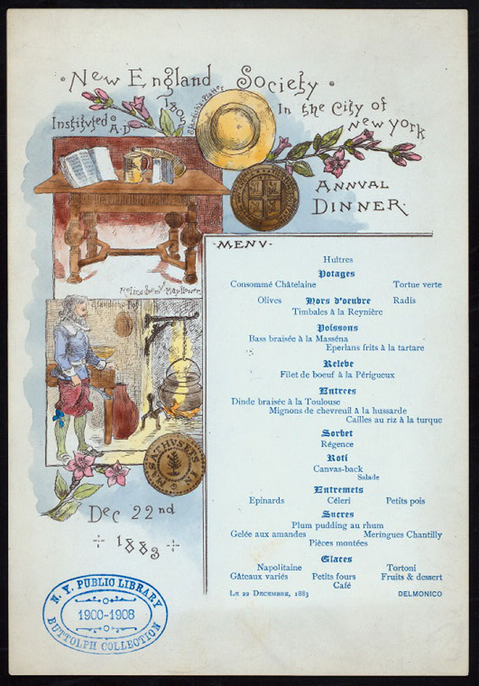 Miss Frank E. Buttolph American Menu Collection