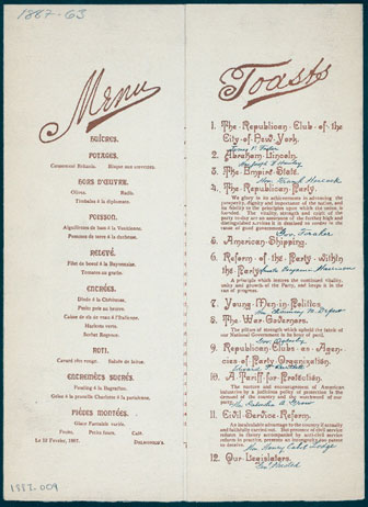 Miss Frank E. Buttolph American Menu Collection