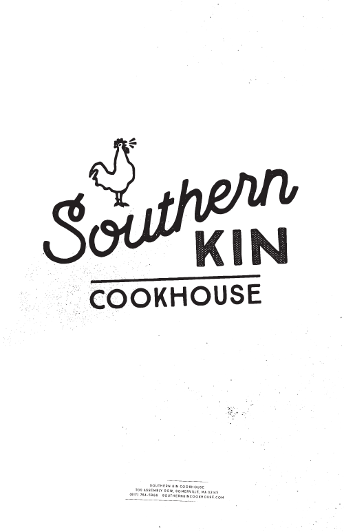 Southern Kin Food Menus by Stebbings Partners