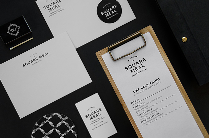 Square Meal Menu by Younts Design Inc