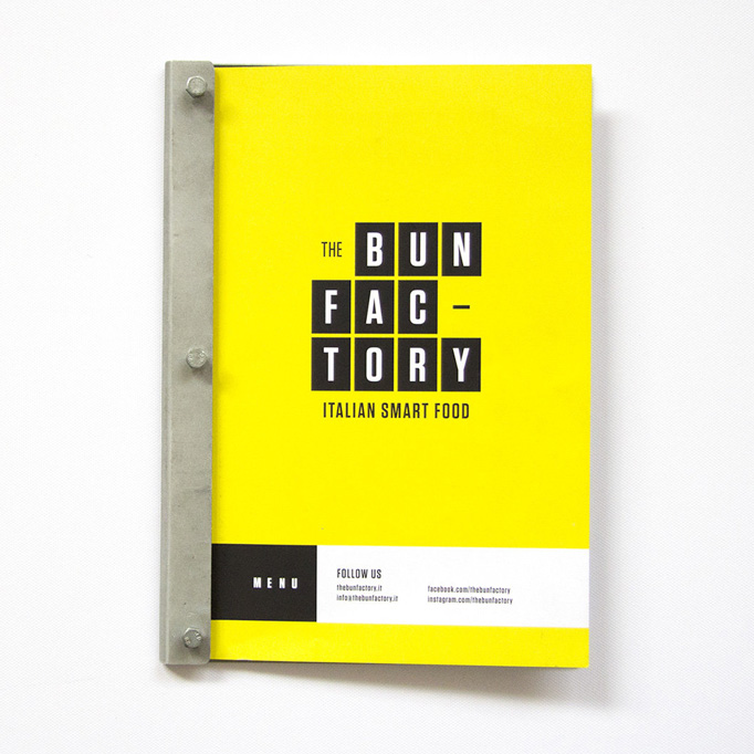 The Bun Factory Menu by Luther Dsgn