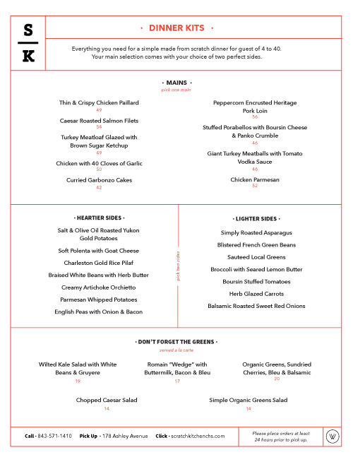 The Wickliffe House & Scratch Kitchen Menus by Fork & Knife