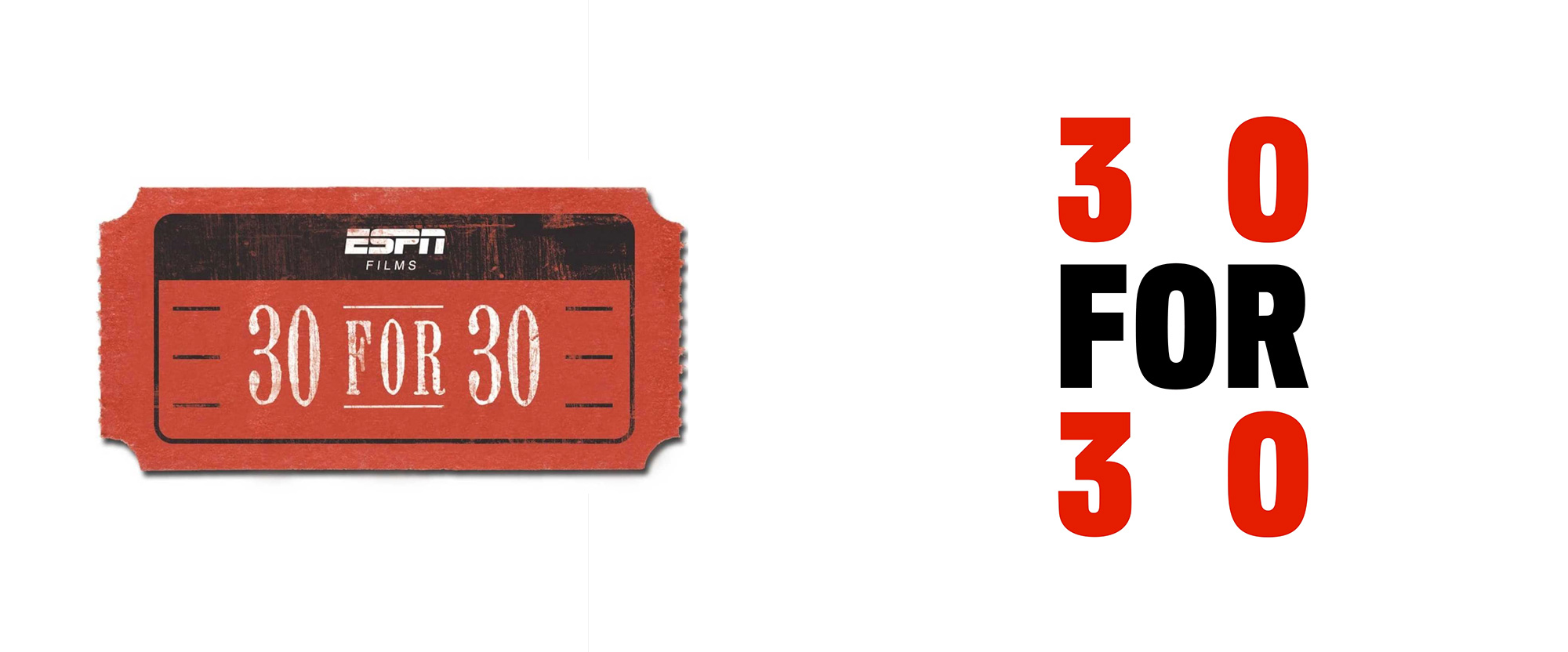 New Logo and Identity for <em>30 for 30</em> by COLLINS