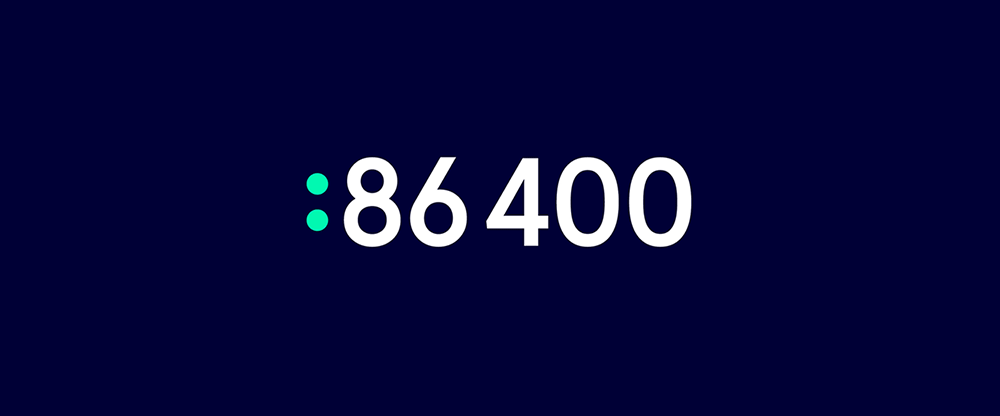 New Logo and Identity for 86 400 by Hulsbosch