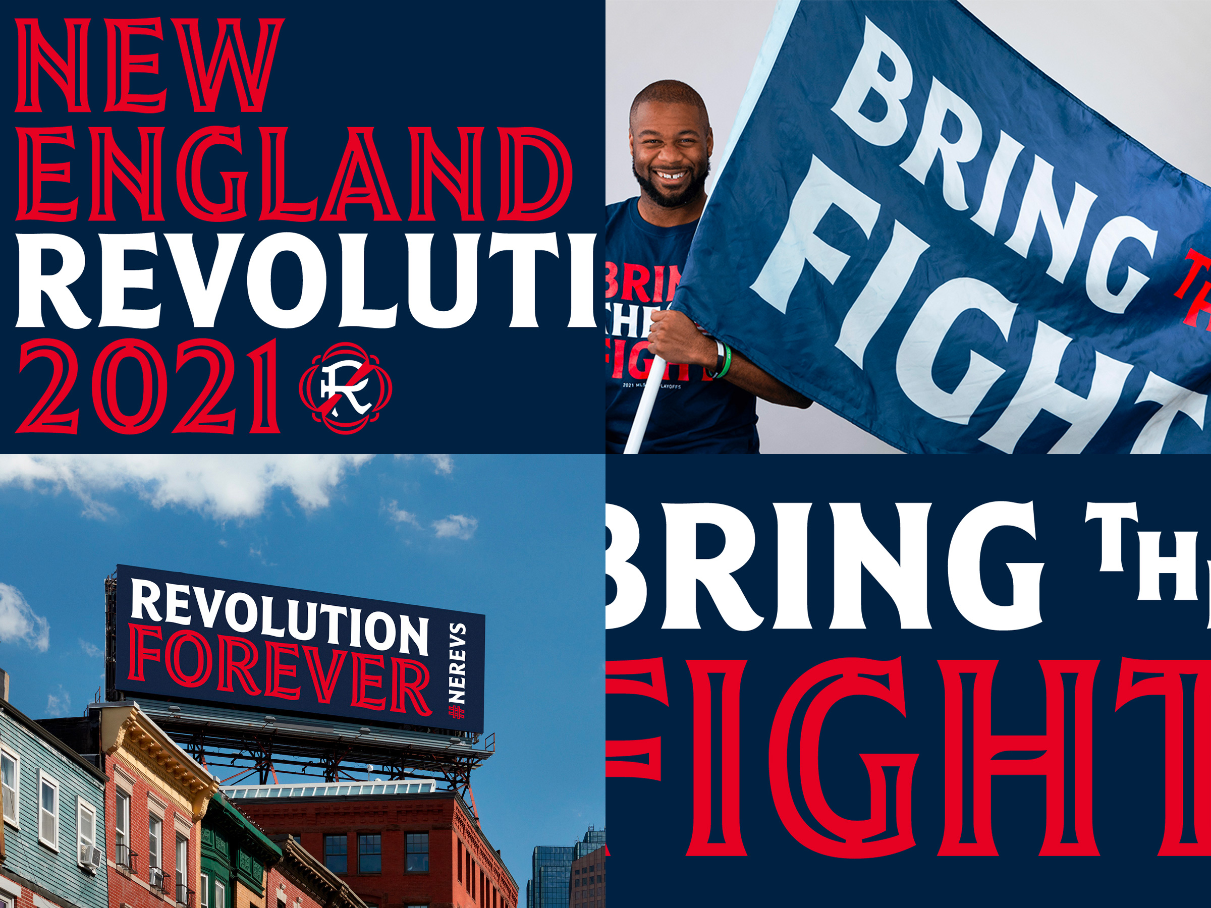 Proprietary type for New England Revolution by Jones Knowles Ritchie