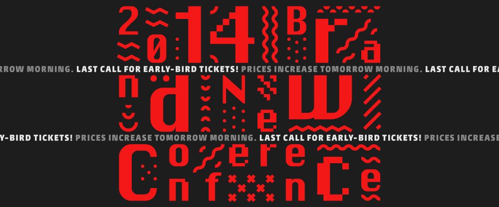 2014 Brand New Conference: Early-bird Last Call