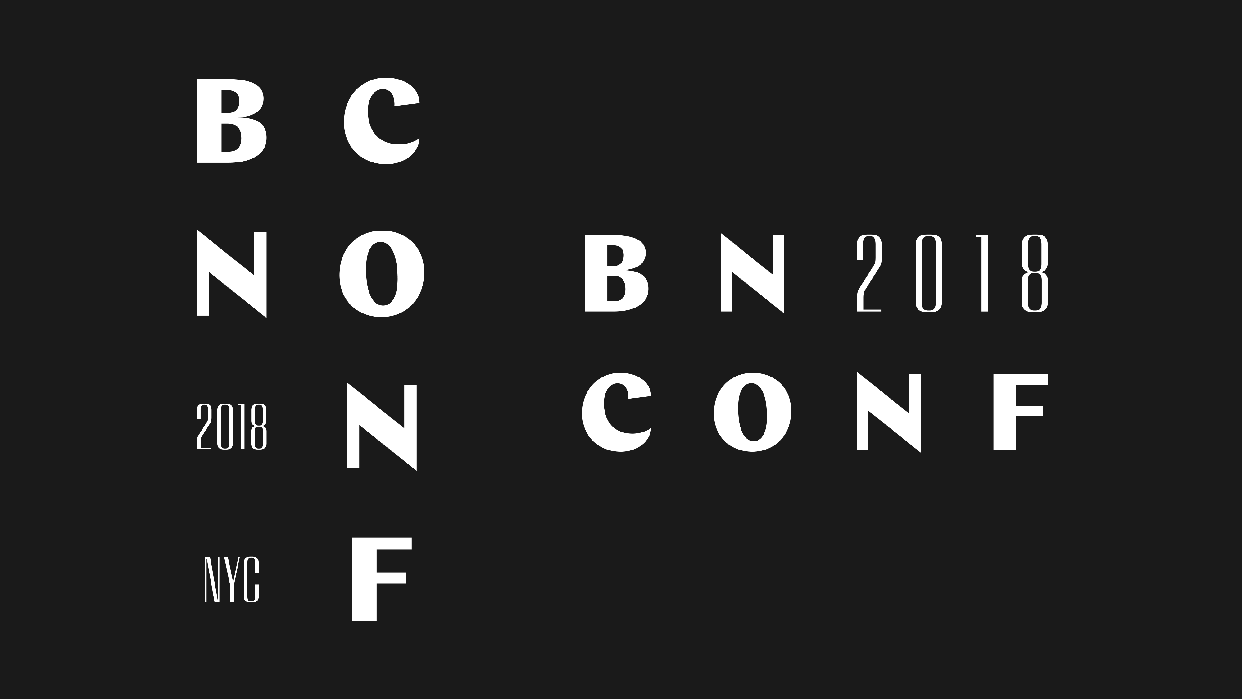 New Logo and Identity for 2018 Brand New Conference by UnderConsideration
