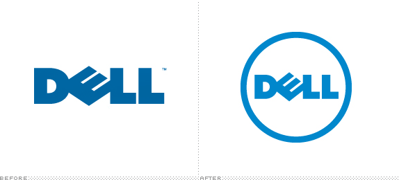 Dell Logo, Before and After