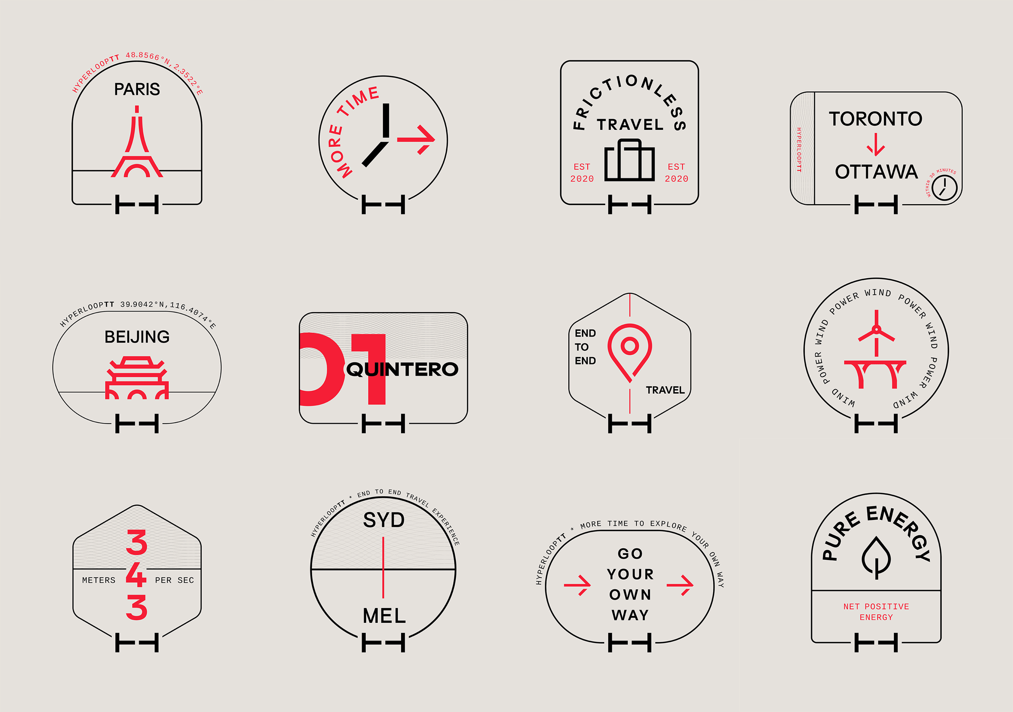 New Logo and Identity for HyperloopTT by Saffron