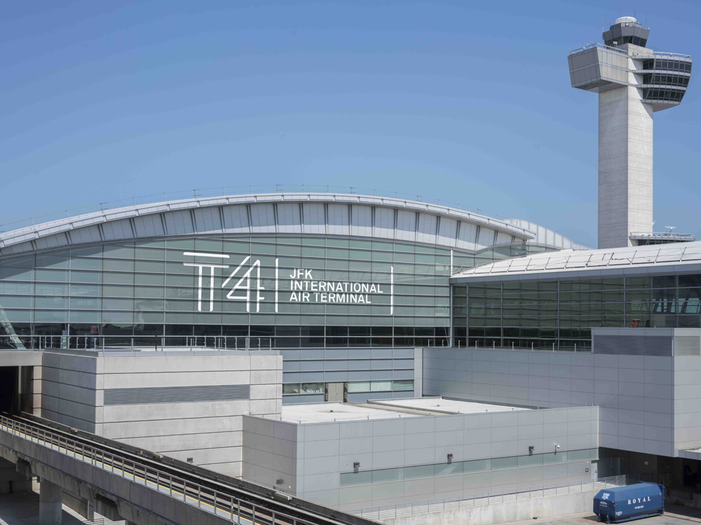 Brand New: New Logo and Identity for JFK Terminal 4 by Base Design