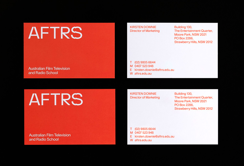 New Logo and Identity for AFTRS by M35